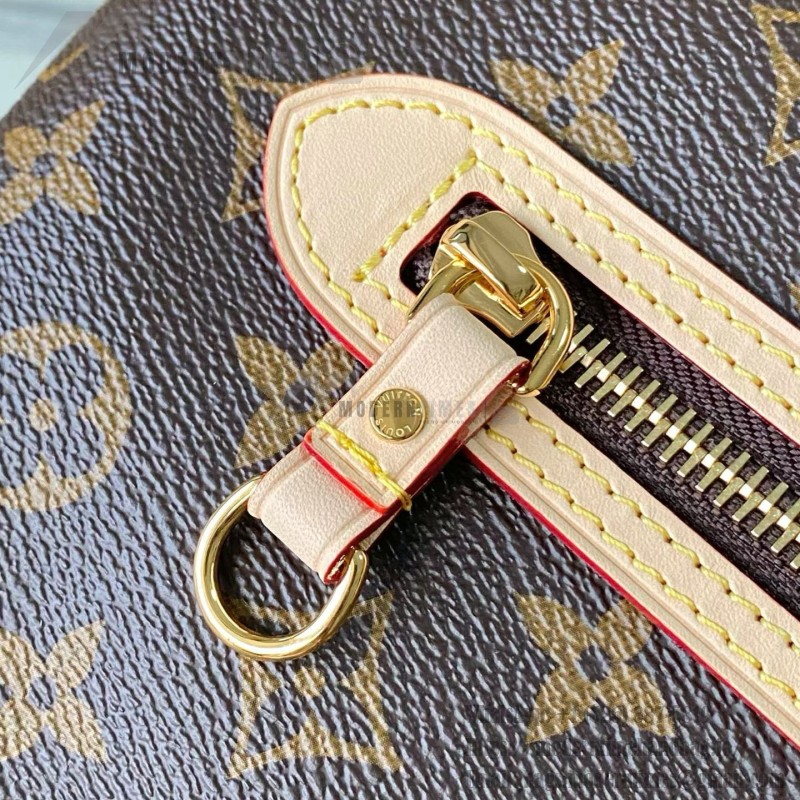 Louis Vuitton M27335 Monogram Lineup Handbag – Classic Canvas with Leather Trim