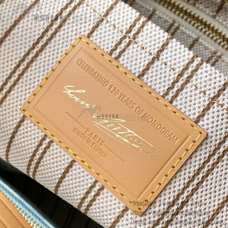 Louis Vuitton Carryall Small Bag Monogram Origine Bleu Courrier – Vintage Inspired