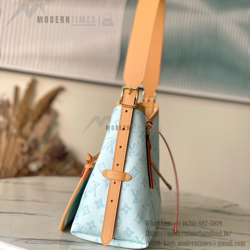 Louis Vuitton Carryall Small Bag Monogram Origine Bleu Courrier – Vintage Inspired