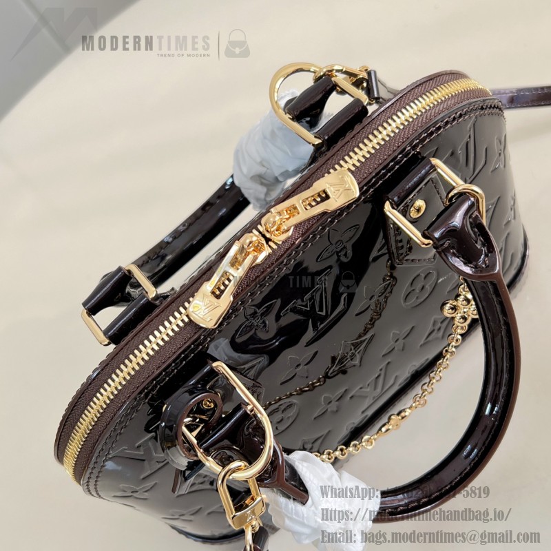 Louis Vuitton Alma BB Coffee Epi Leather Handbag 23.5x17.5x11.5 cm