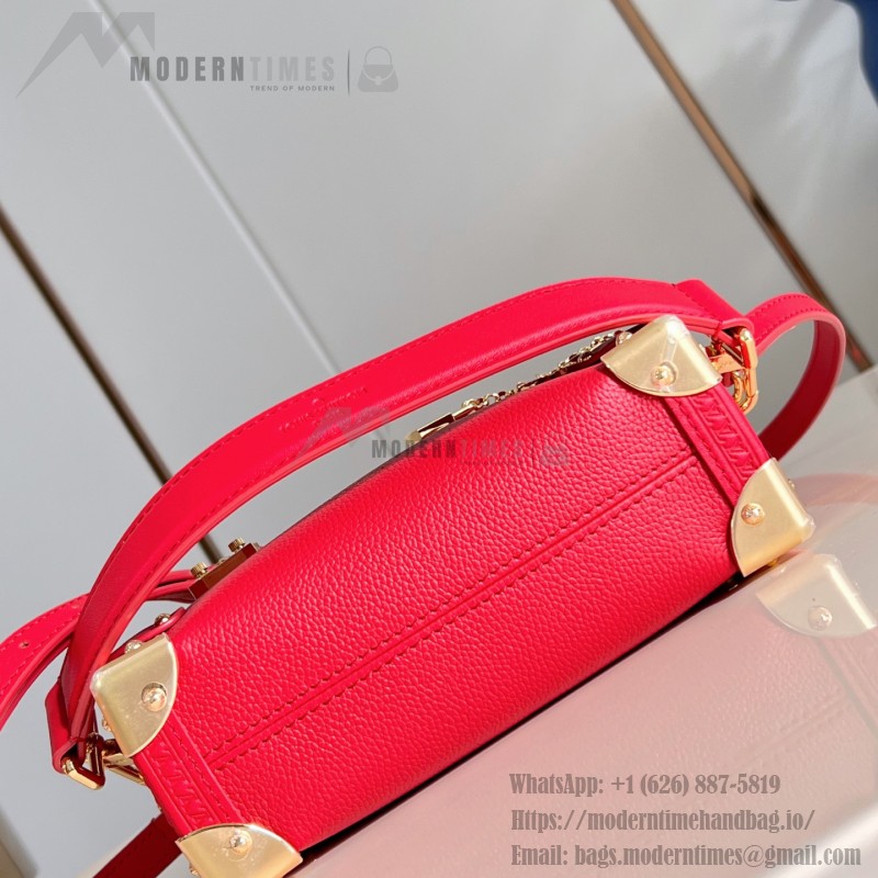 Louis Vuitton Side Trunk Medium Bag M27449 Light Green / M28333 Red