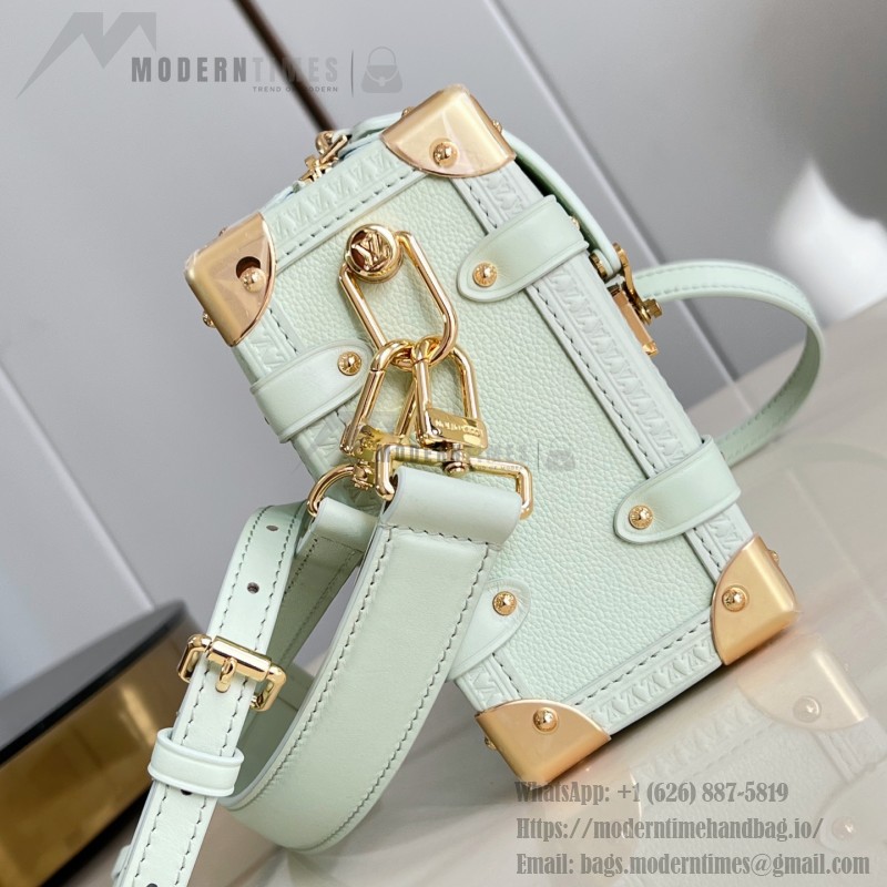 Louis Vuitton Side Trunk Medium Bag M27449 Light Green / M28333 Red