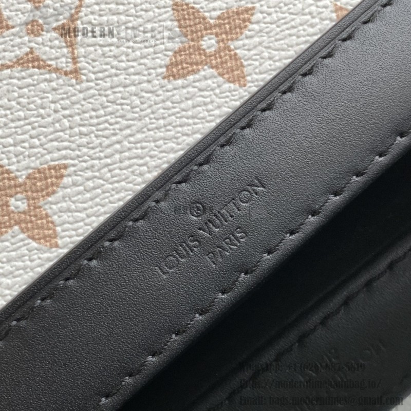Louis Vuitton Nano Alma Handbag in Monogram Canvas with Leather Trim