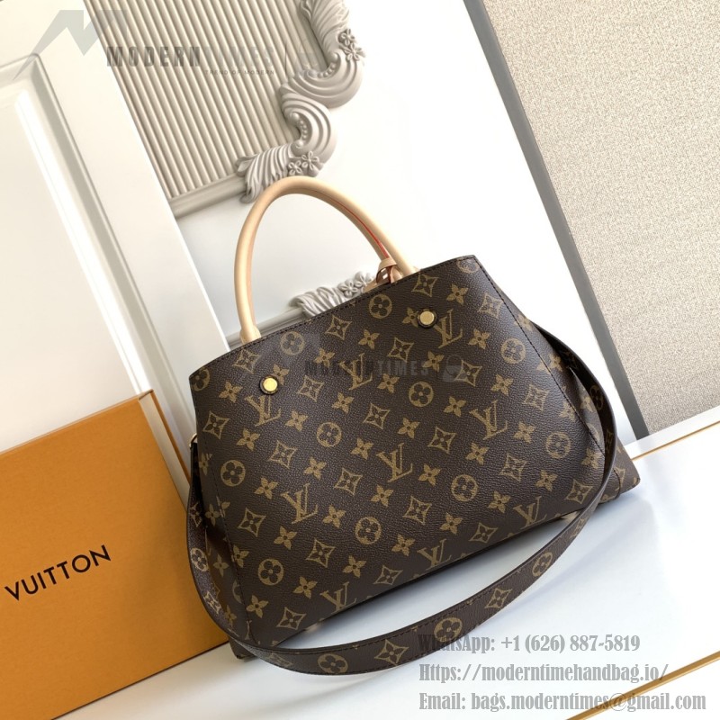 Louis Vuitton Montaigne BB Monogram canvas handbag with shoulder strap