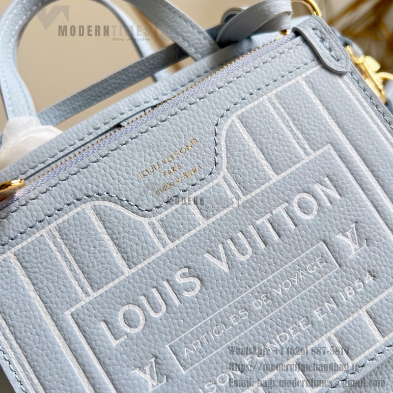 Louis Vuitton Neverfull Bandoulière Inside Out BB light blue Monogram handbag