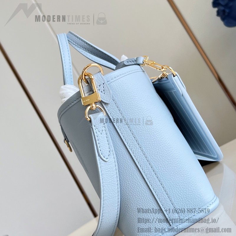 Louis Vuitton Neverfull Bandoulière Inside Out BB light blue Monogram handbag
