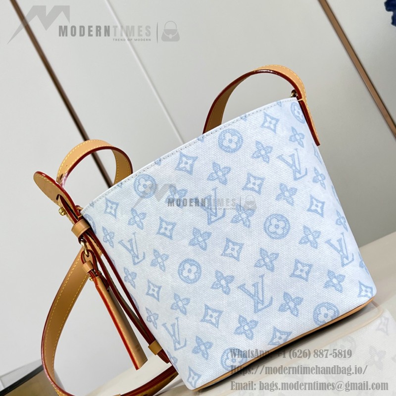 Louis Vuitton All In BB Monogram Origine Bleu Courrier handbag in blue canvas
