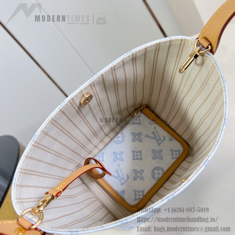 Louis Vuitton All In BB Monogram Origine Bleu Courrier handbag in blue canvas