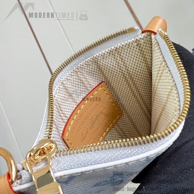Louis Vuitton All In BB Monogram Origine Bleu Courrier handbag in blue canvas