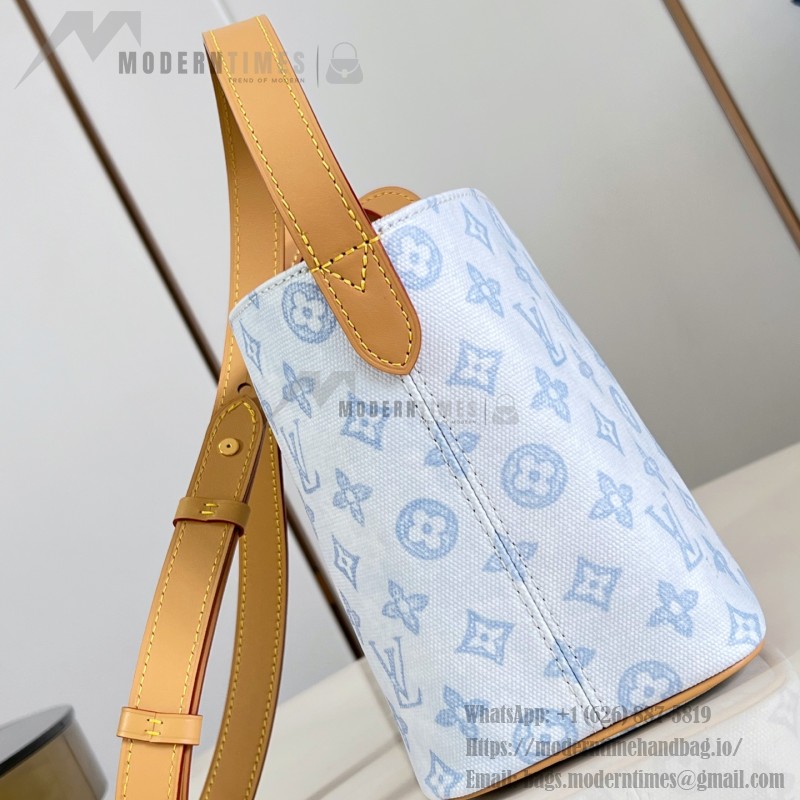 Louis Vuitton All In BB Monogram Origine Bleu Courrier handbag in blue canvas