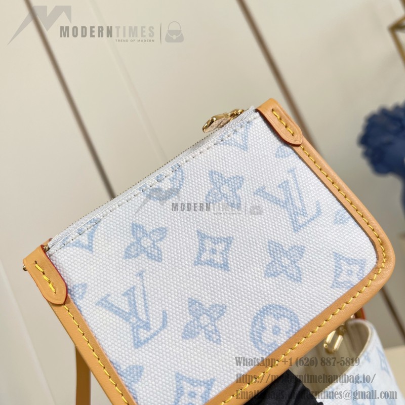 Louis Vuitton All In BB Monogram Origine Bleu Courrier handbag in blue canvas