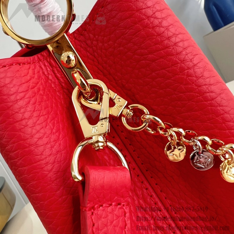 Louis Vuitton Capucines BB LV Confetti red Taurillon leather handbag M28197