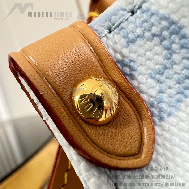 Louis Vuitton OnTheGo PM Monogram Origine Bleu Courrier Tote Bag