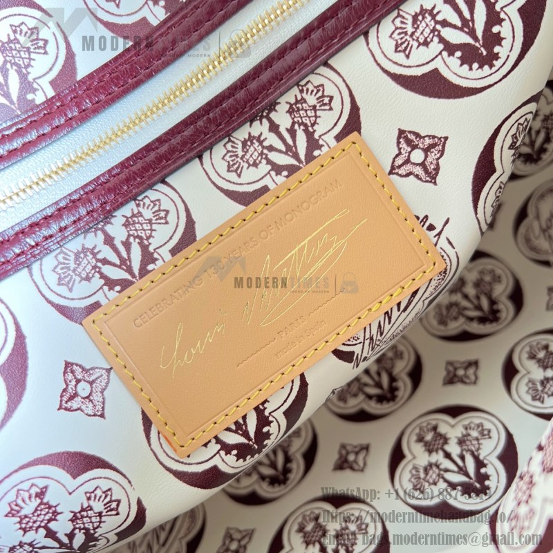Louis Vuitton Speedy Soft 30 Monogram Anniversary handbag in Monogram canvas with leather trim and travel-inspired accessories