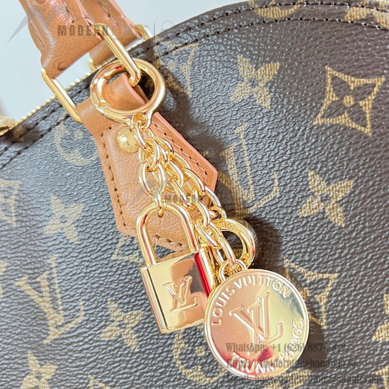 Louis Vuitton Alma MM Monogram Ostrich Trim Limited Edition N30049