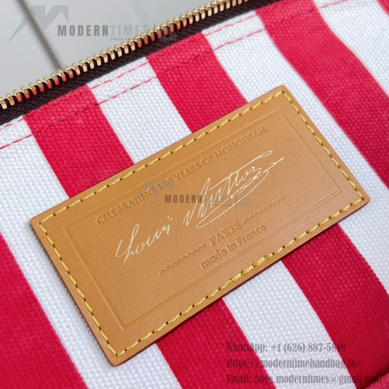 Louis Vuitton Alma MM Monogram Ostrich Trim Limited Edition N30049