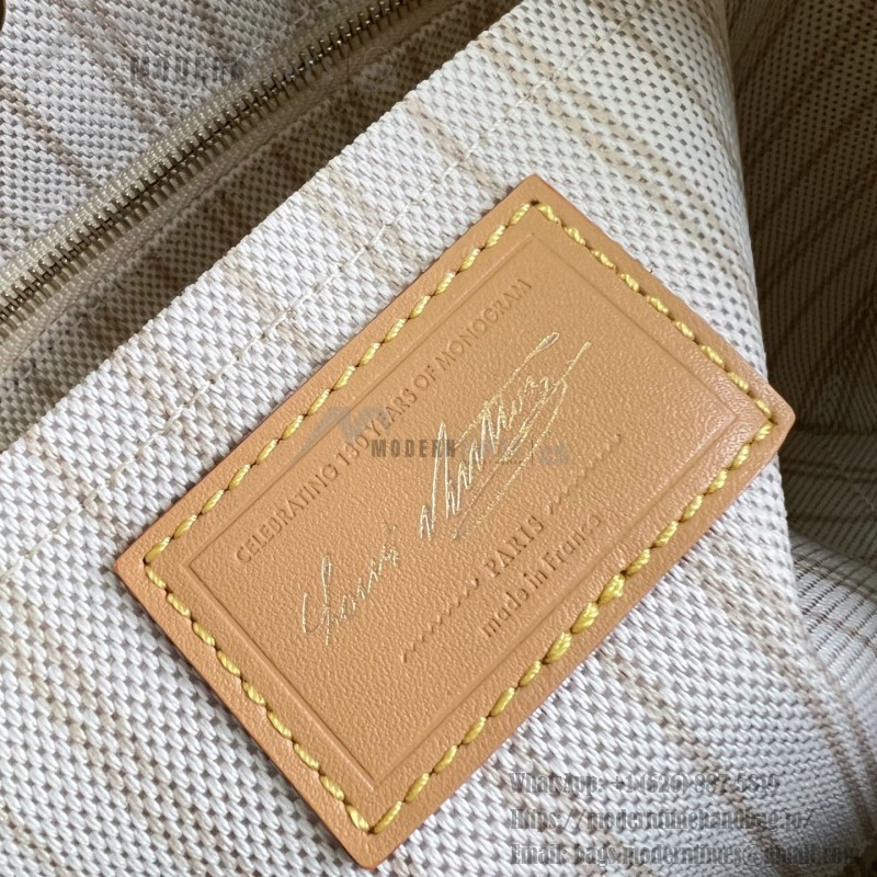 Louis Vuitton CarryAll PM Monogram Origine Bleu Courrier Shoulder Bag M27532 Front View