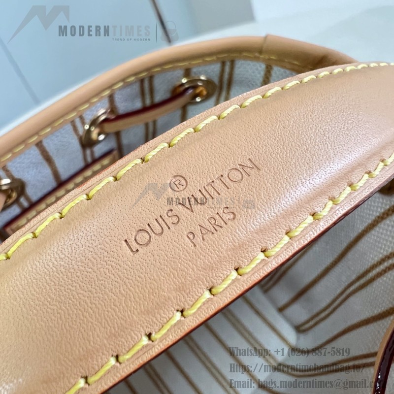 Louis Vuitton Nano Noé Monogram Origine Bucket Bag M27699 Front View