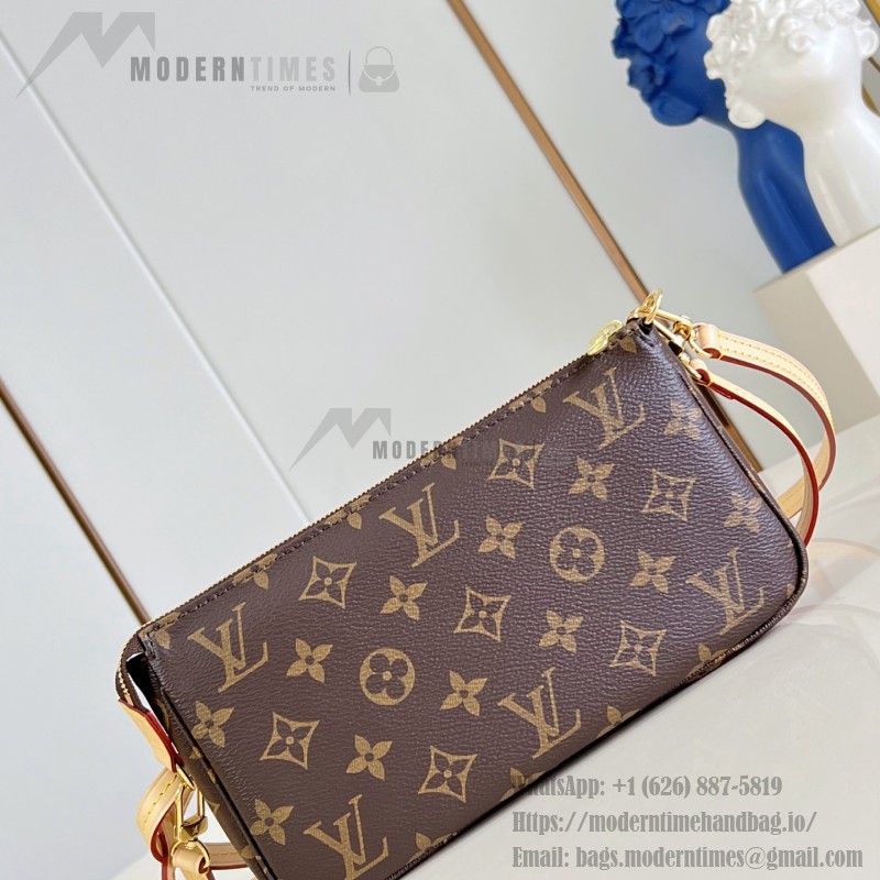 Louis Vuitton Monogram Denim Pochette Accessoires Bag M40712 Front View