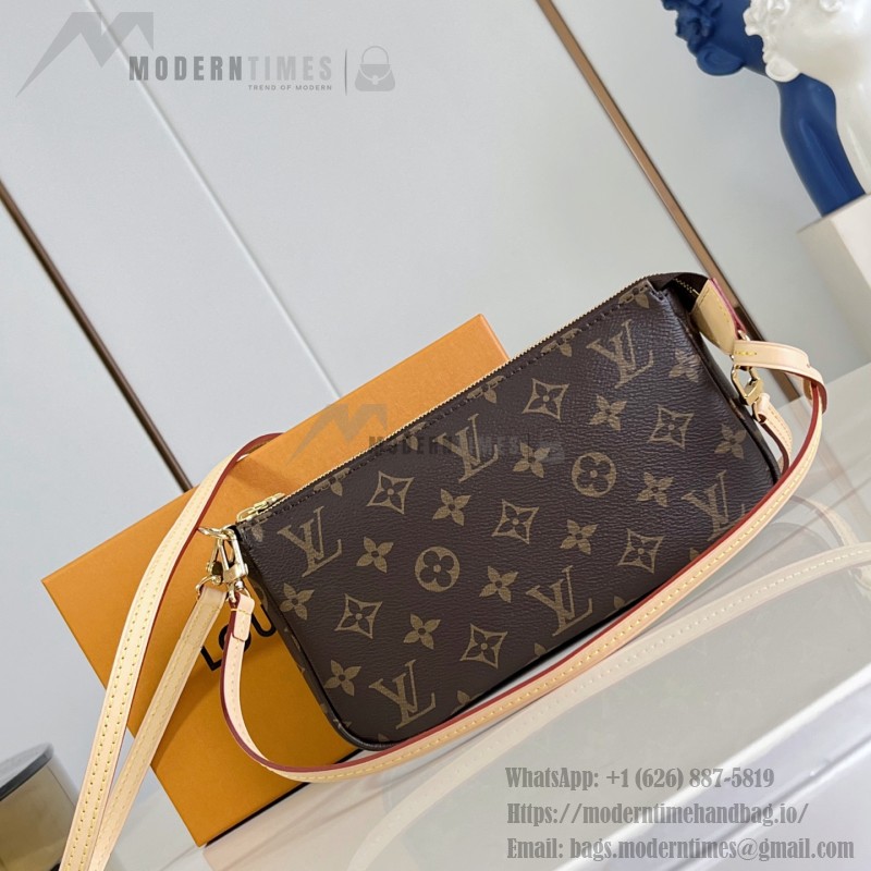 Louis Vuitton Monogram Denim Pochette Accessoires Bag M40712 Front View