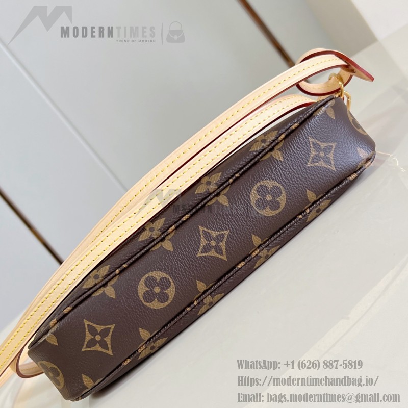 Louis Vuitton Monogram Denim Pochette Accessoires Bag M40712 Front View