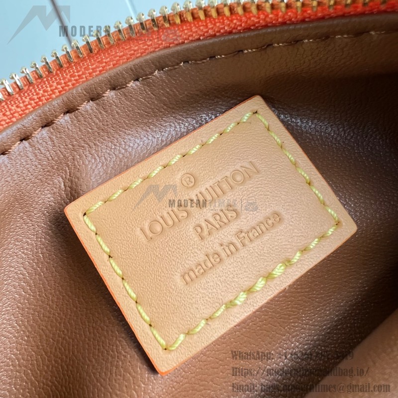 Louis Vuitton Speedy P9 Bandoulière 30 M13904 Embroidered Monogram Orange Leather Bag