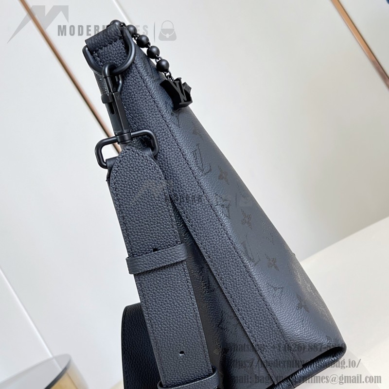 Louis Vuitton M27856 Vagabond Hobo Bag in Monogram Midnight Canvas