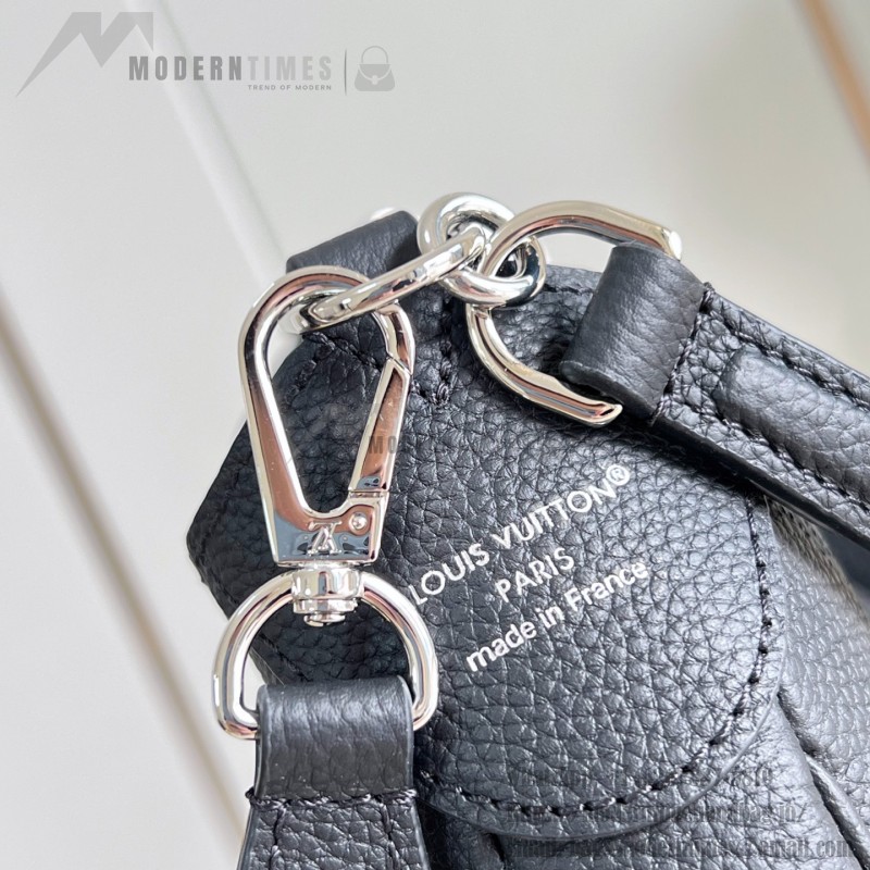 Louis Vuitton All Around Small Handbag Black Monogram Perforated Leather M28306 Crossbody Bag