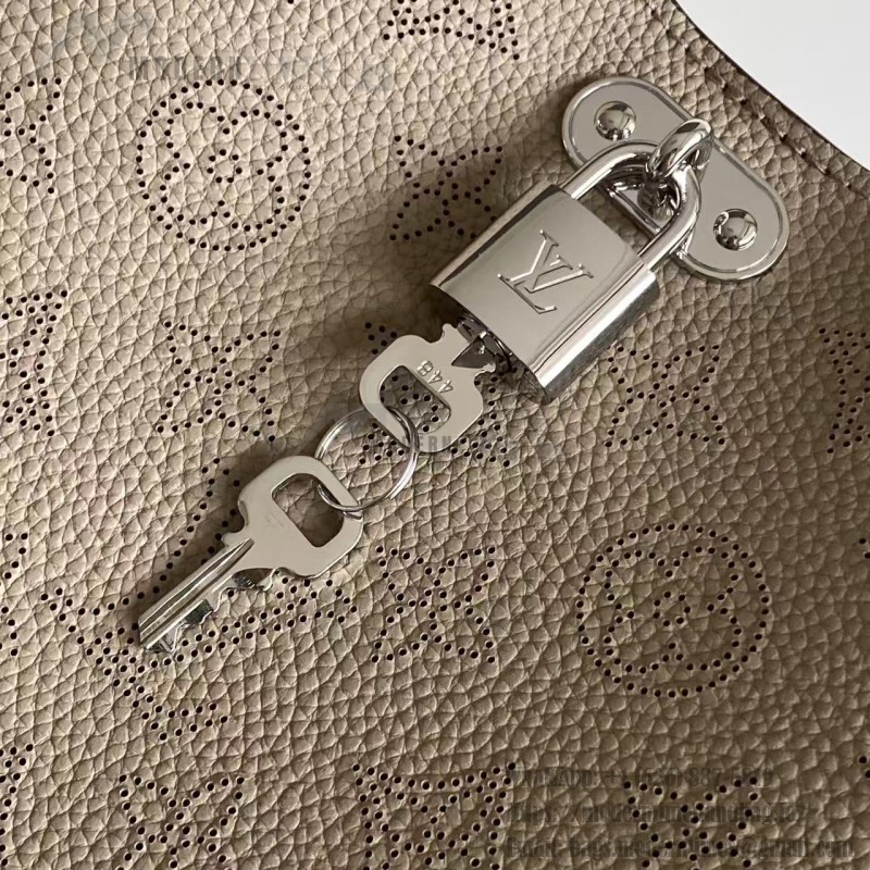Louis Vuitton All Around Small Handbag Black Monogram Perforated Leather M28306 Crossbody Bag