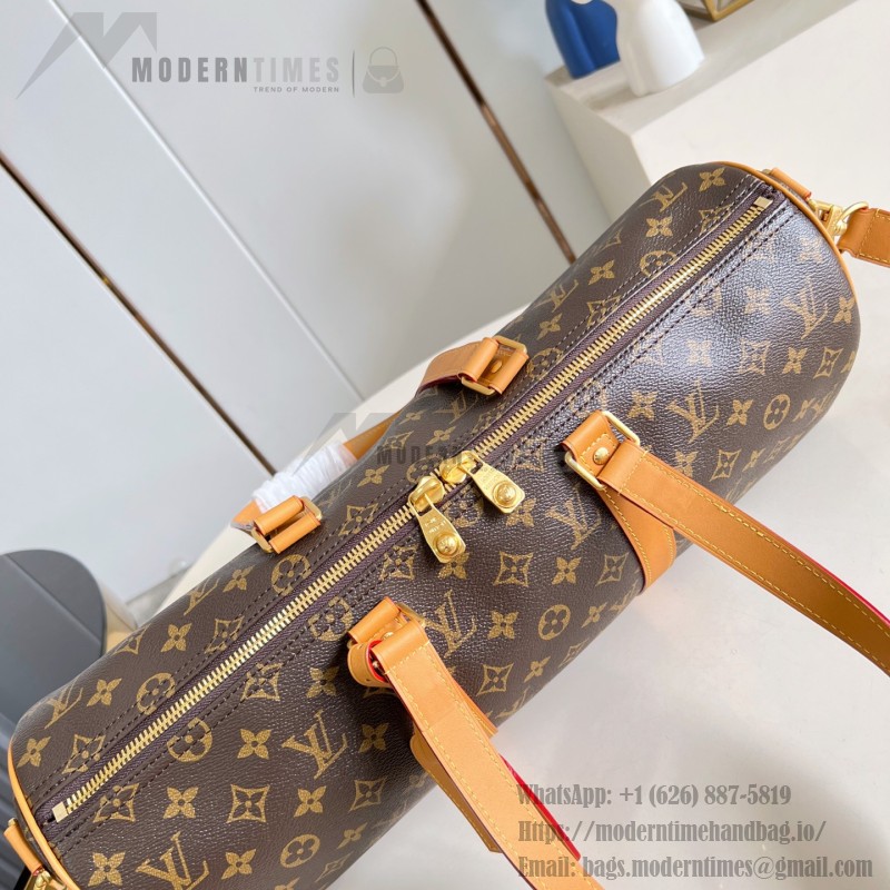 Louis Vuitton Needle Handbag M28116 Monogram Canvas Shoulder Bag with Leather Trim