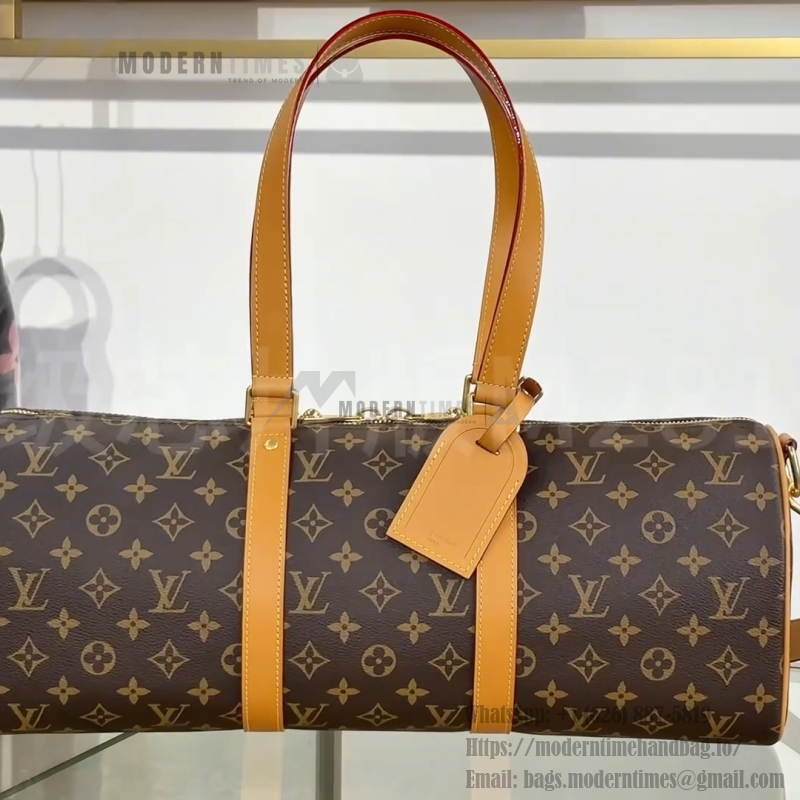 Louis Vuitton Needle Handbag M28116 Monogram Canvas Shoulder Bag with Leather Trim