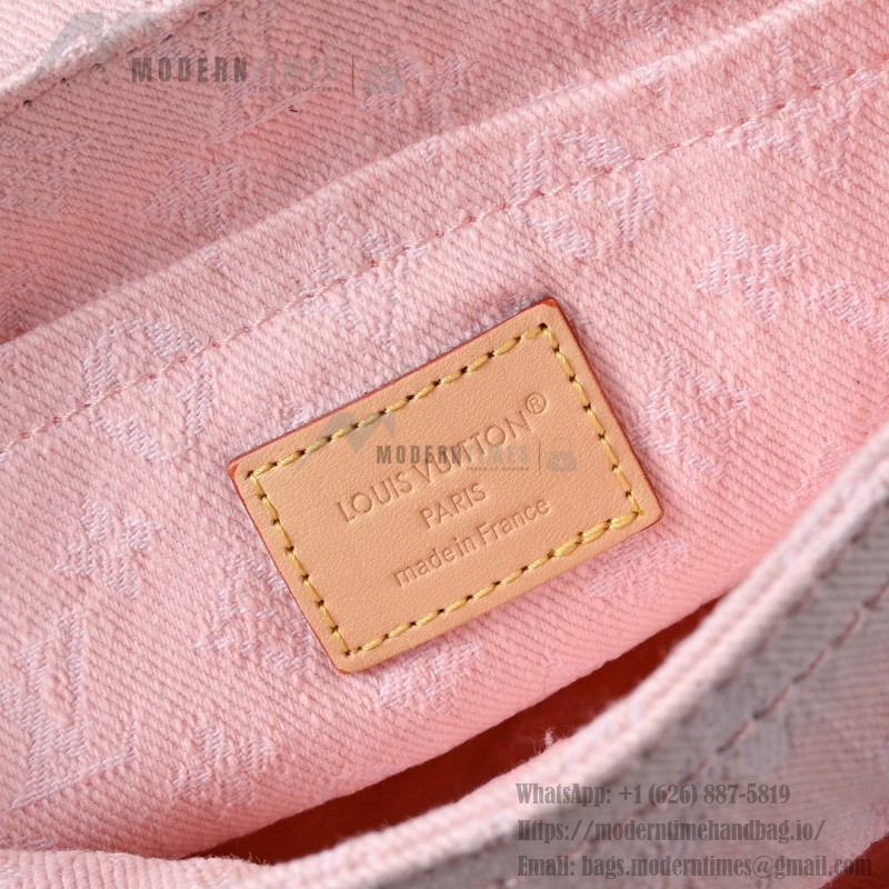 Louis Vuitton Sunset Monogram Denim Pink M13347 Replica Handbag