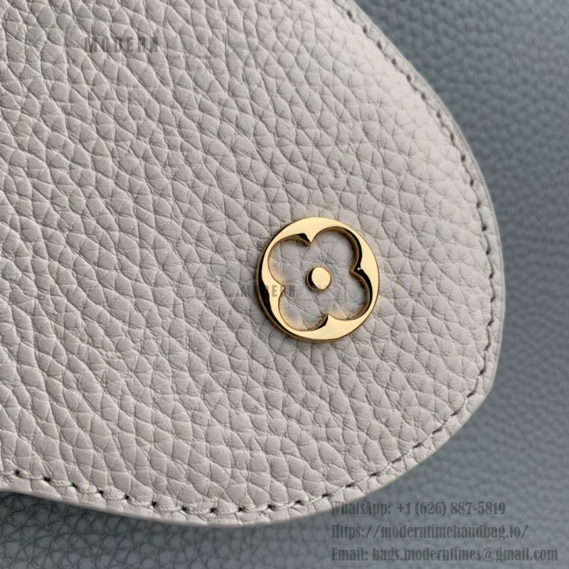 Louis Vuitton Capucines MM Handbag M21296 Medium in Grey Leather