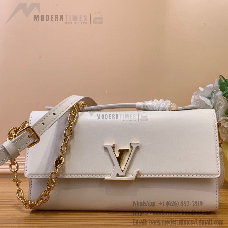 Louis Vuitton Wallet On Chain Capucines M12265 White Replica