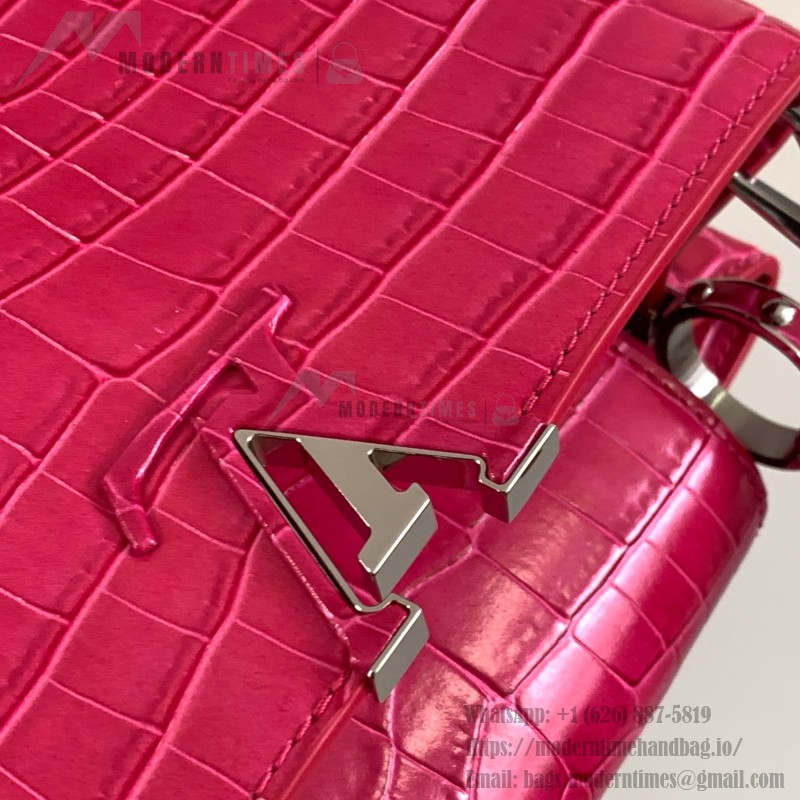 Louis Vuitton Capucines BB M92173 Light Plum Pink Taurillon Leather Handbag