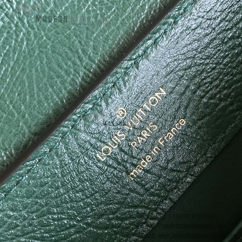 Louis Vuitton Capucines BB Custom Green Taurillon Leather Handbag M24713 M24714
