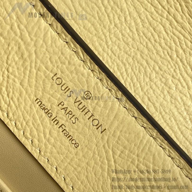 Louis Vuitton Capucines BB Yellow Custom Taurillon Leather Handbag M24713 M24714