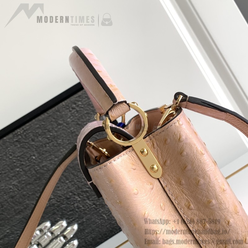 Louis Vuitton Capucines BB Gradient White Taurillon Leather Handbag M24713 M24714