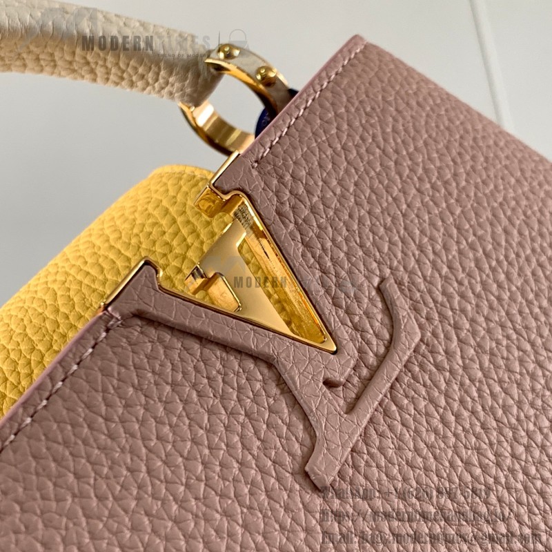 Louis Vuitton Capucines BB Grapefruit Powder Handbag Custom M20844 M20845
