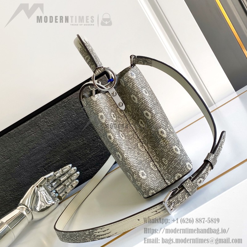 Louis Vuitton Capucines Off-White Lizard Replica Handbag M98156 M98177