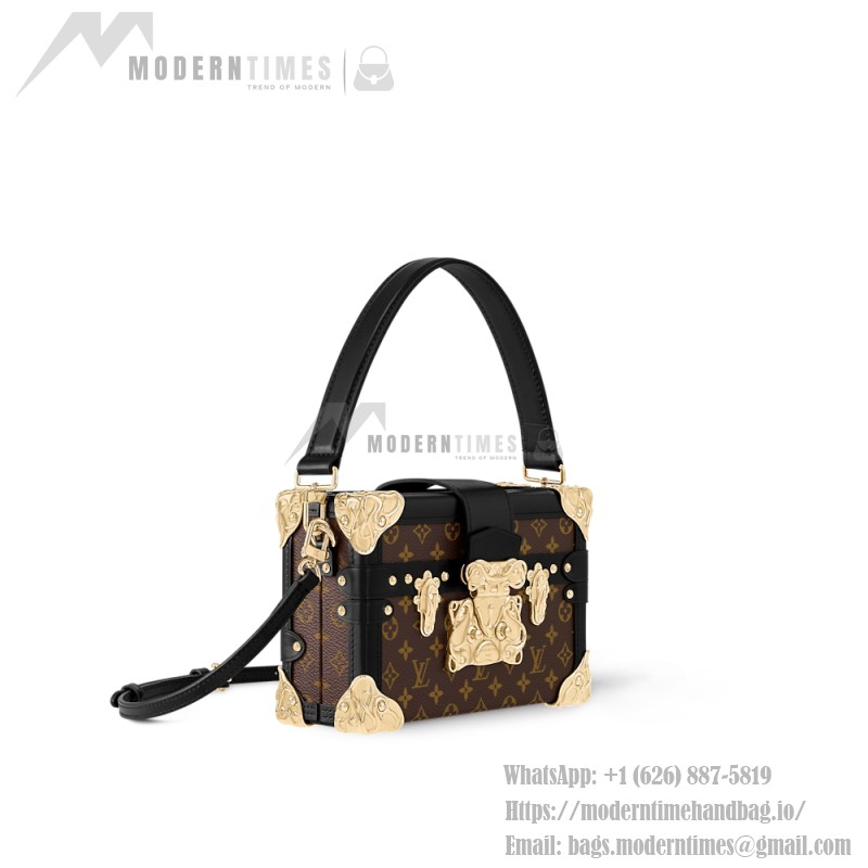Louis Vuitton Petite Malle Monogram Canvas Handbag M13738 Front View