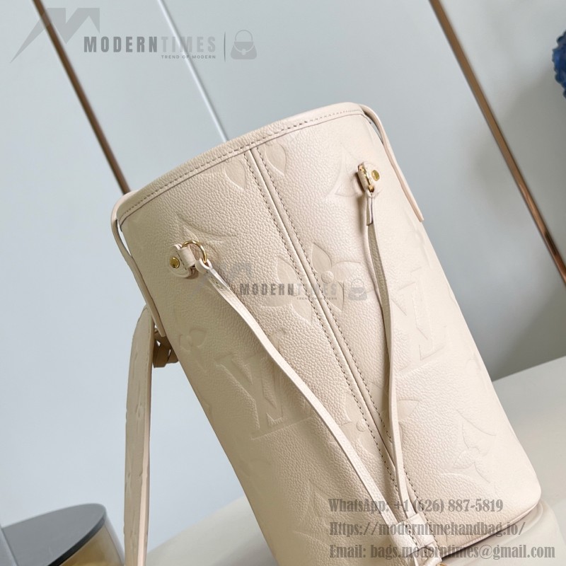 Louis Vuitton Neverfull MM M14319 Tote in Sand Monogram Epi Leather