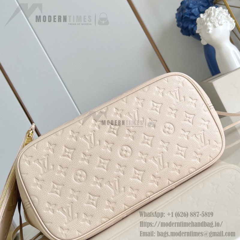 Louis Vuitton Neverfull MM M14319 Tote in Sand Monogram Epi Leather