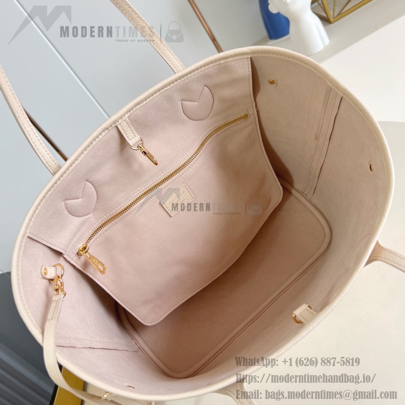 Louis Vuitton Neverfull MM M14319 Tote in Sand Monogram Epi Leather