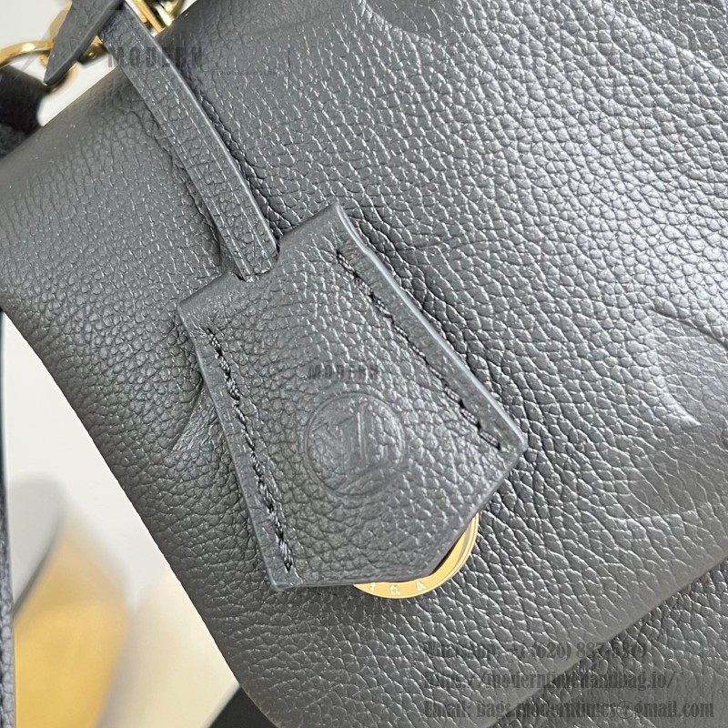 Louis Vuitton Madeleine MM Handbag M46041 Black Monogram Empreinte Replica