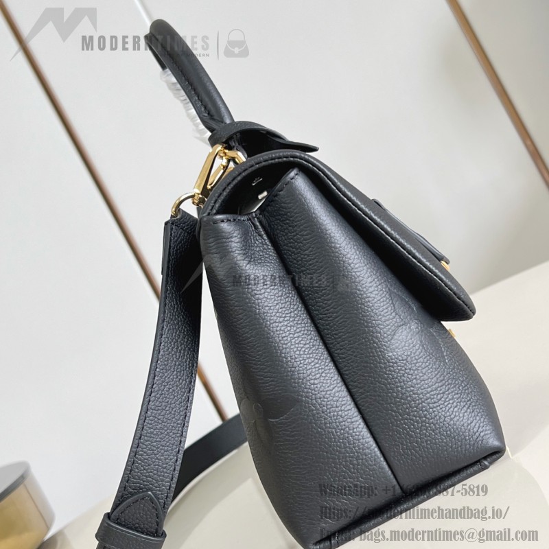 Louis Vuitton Madeleine MM Handbag M46041 Black Monogram Empreinte Replica