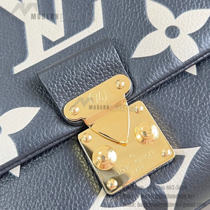 Louis Vuitton Madeleine MM Handbag M46041 Black Monogram Empreinte Replica