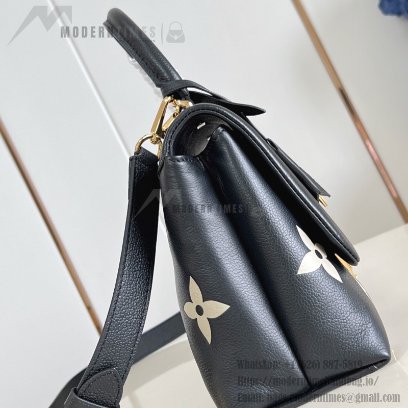 Louis Vuitton Madeleine MM Handbag M46041 Black Monogram Empreinte Replica