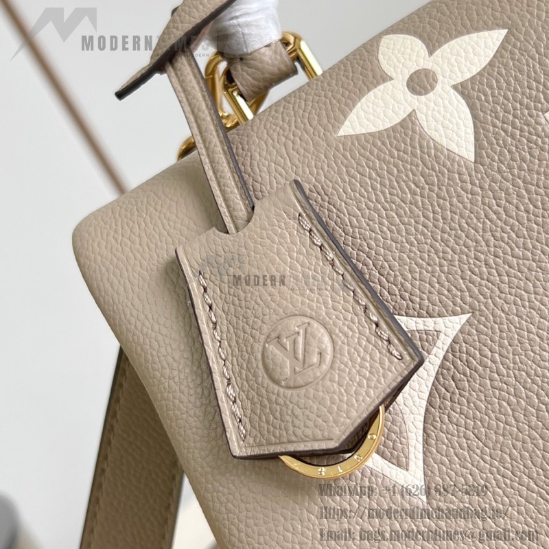 Louis Vuitton Madeleine MM Handbag M46041 Black Monogram Empreinte Replica
