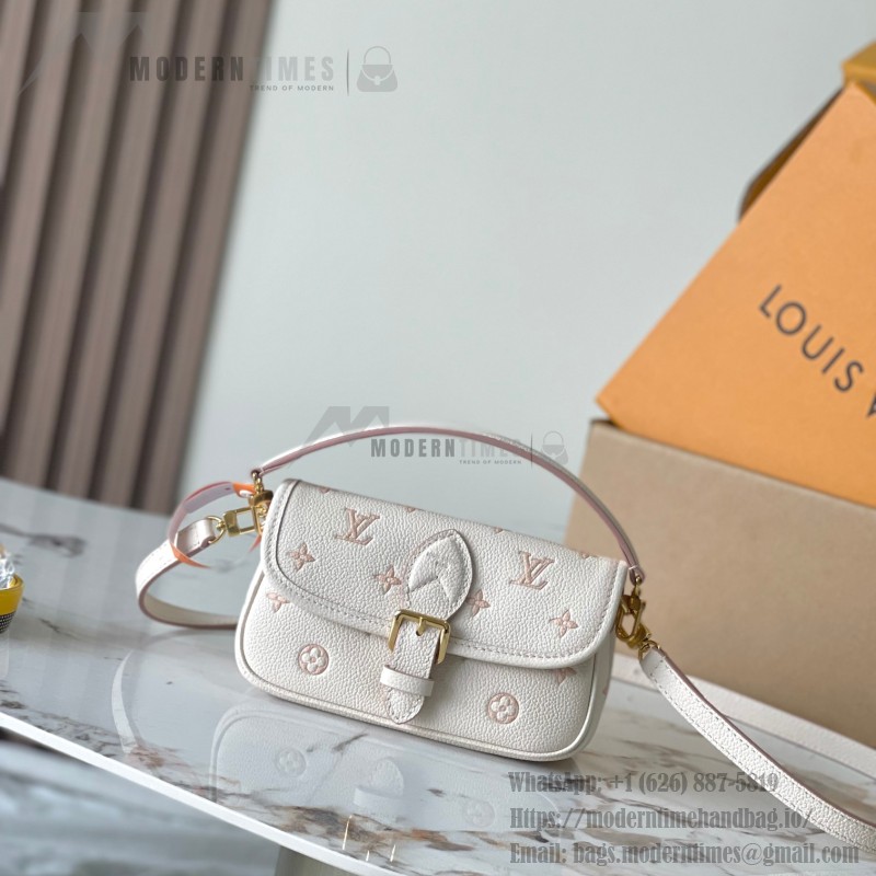 Louis Vuitton Nano Diane M13642 Replica Handbag with MB163c Chip and Original Leather